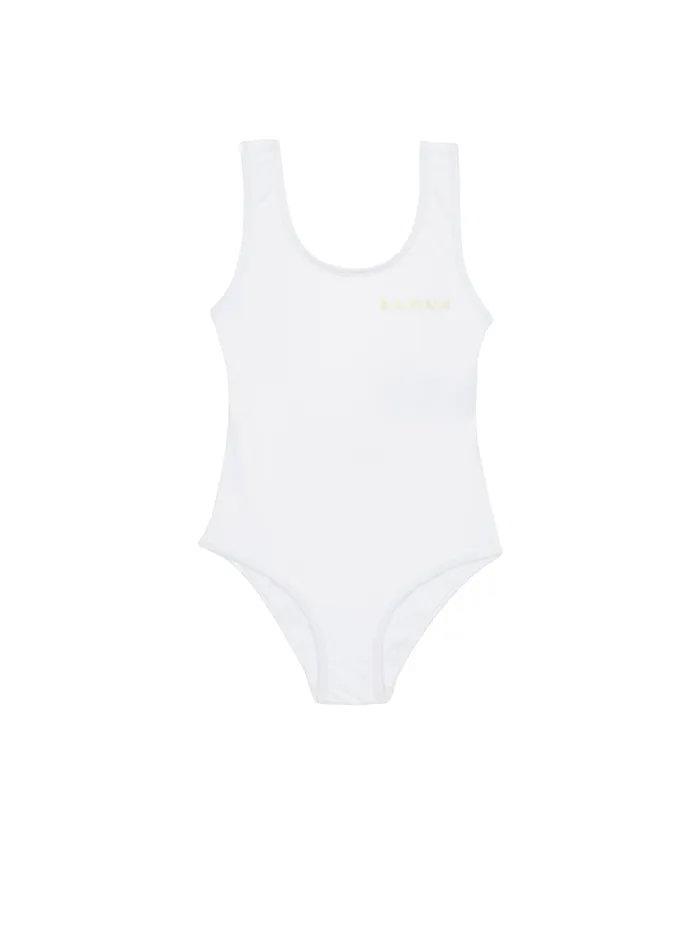 1piece Swimsuit White Kids Balmain