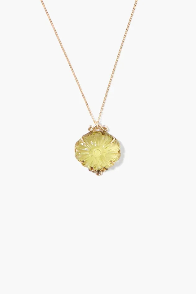 14k Dahlia Necklace Lemon Topaz Women Chan Luu 14k Fine