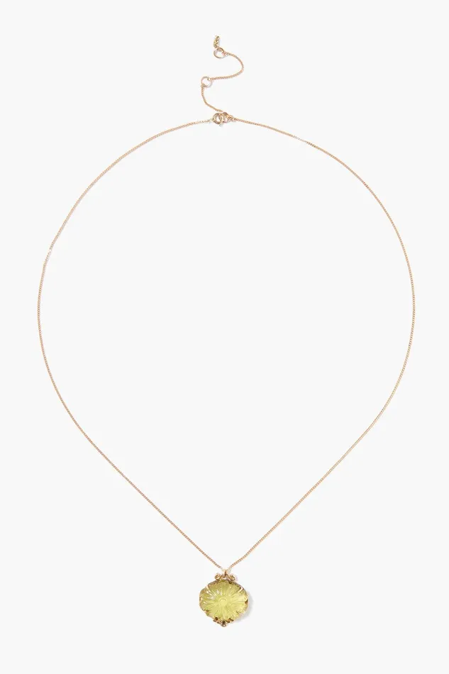 14k Dahlia Necklace Lemon Topaz Women Chan Luu 14k Fine