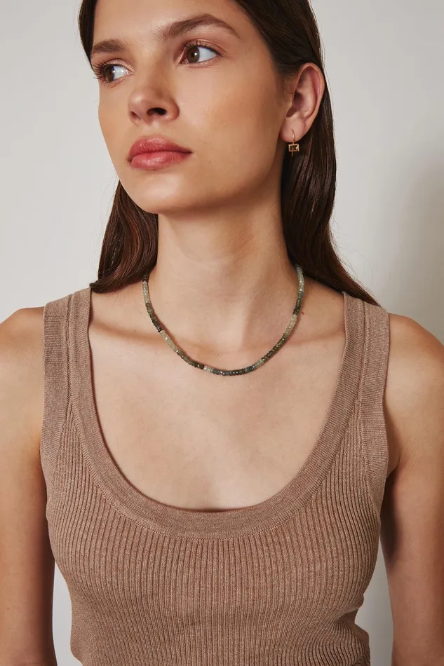 14k Moss Aquamarine Petra Necklace Women Chan Luu 14k Fine