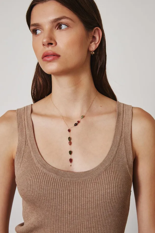 14k Raindrop Necklace Women Chan Luu 14k Fine