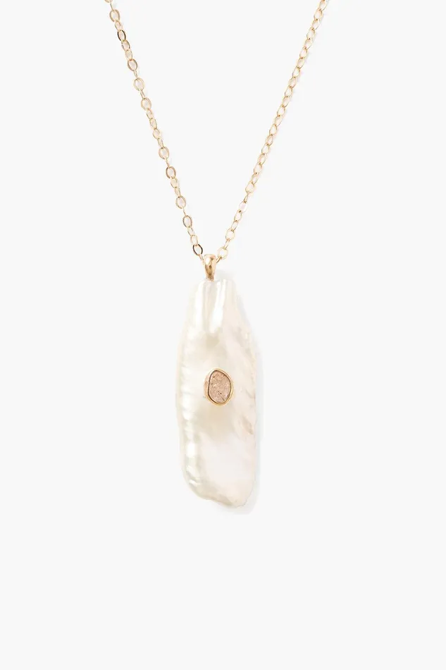 14k White Biwa Pearl Oasis Necklace Women Chan Luu Necklaces