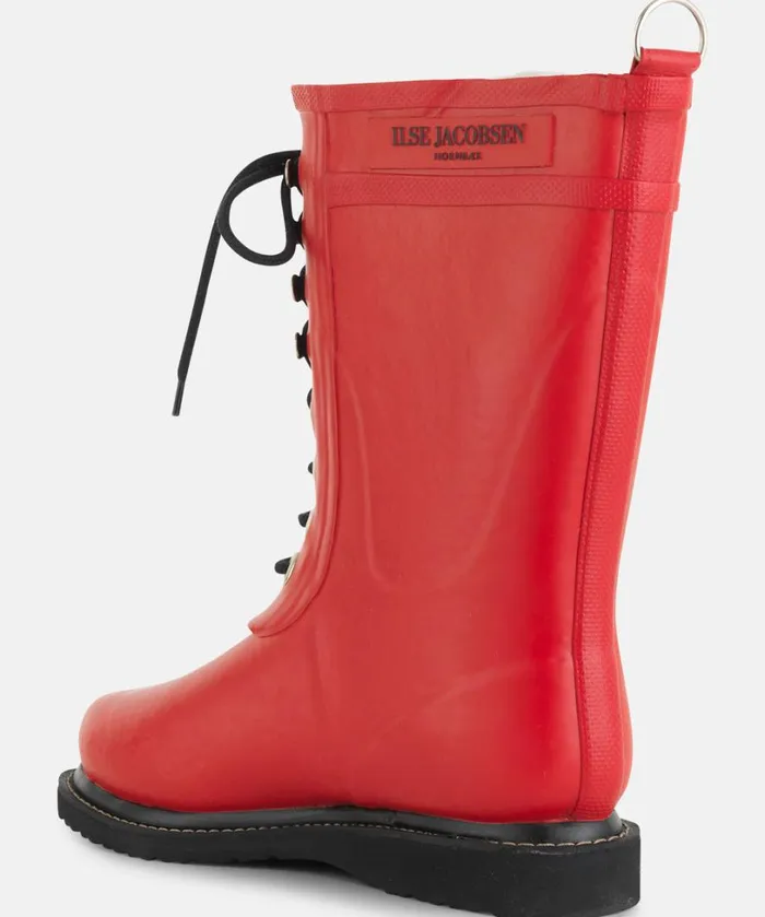 34 Rubber Boots 8211 Deep Red Rainboots Ilse Jacobsen Rainboots Medium