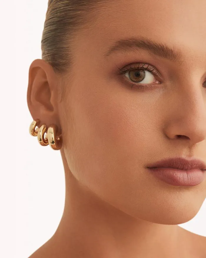 Accessories Billini Jewellery FRIDA GOLD PLATED EARRING PACK GOLD PLATED 18K
