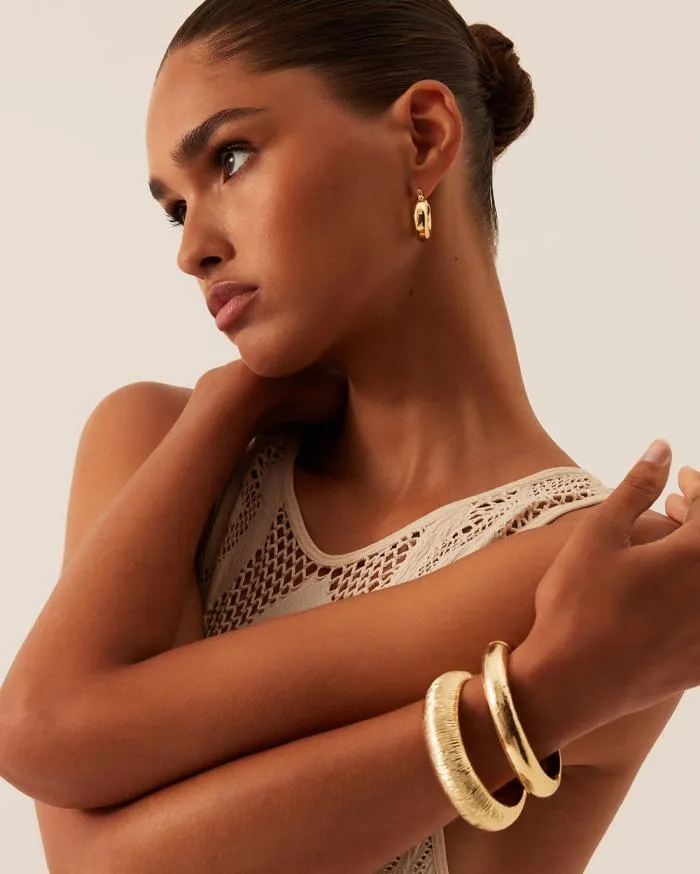 Accessories Billini Jewellery PORTIA HOOP EARRING GOLD PLATED 18K