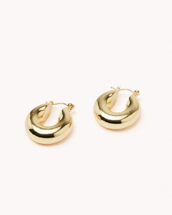 Accessories Billini Jewellery PORTIA HOOP EARRING GOLD PLATED 18K