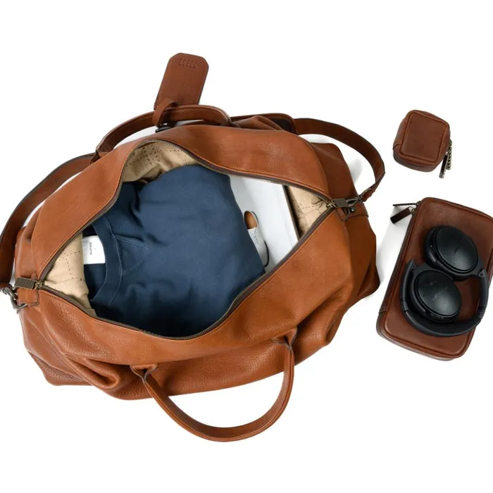 Accessories Men Billy Reid Benedict Weekend Bag Seven Hills Umber