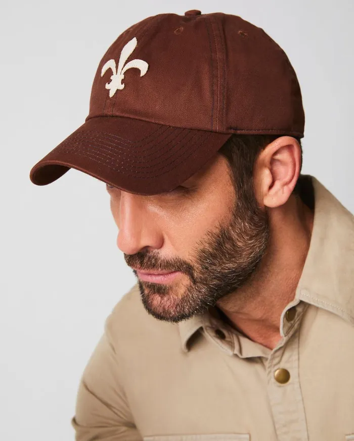 Accessories Men Billy Reid Fleur De Lis Cap Billys Brown