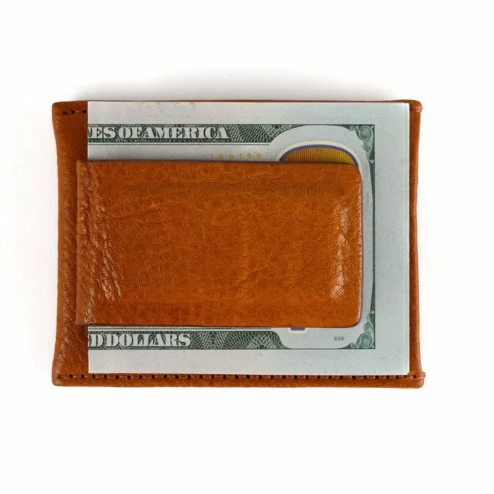 Accessories Men Billy Reid Money Clip Wallet Modern Saddle