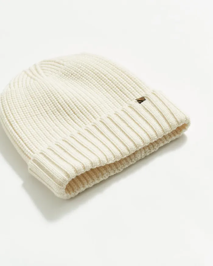 Accessories Men Billy Reid Wool Ribbon Beanie Natural