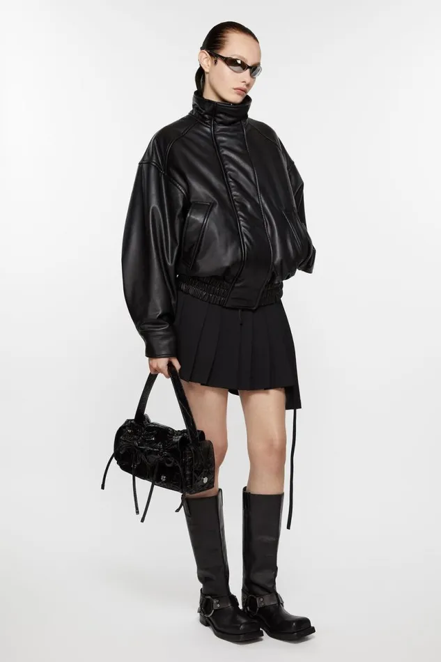 Acne Studios Bomber Jacket Black Women Outerwear