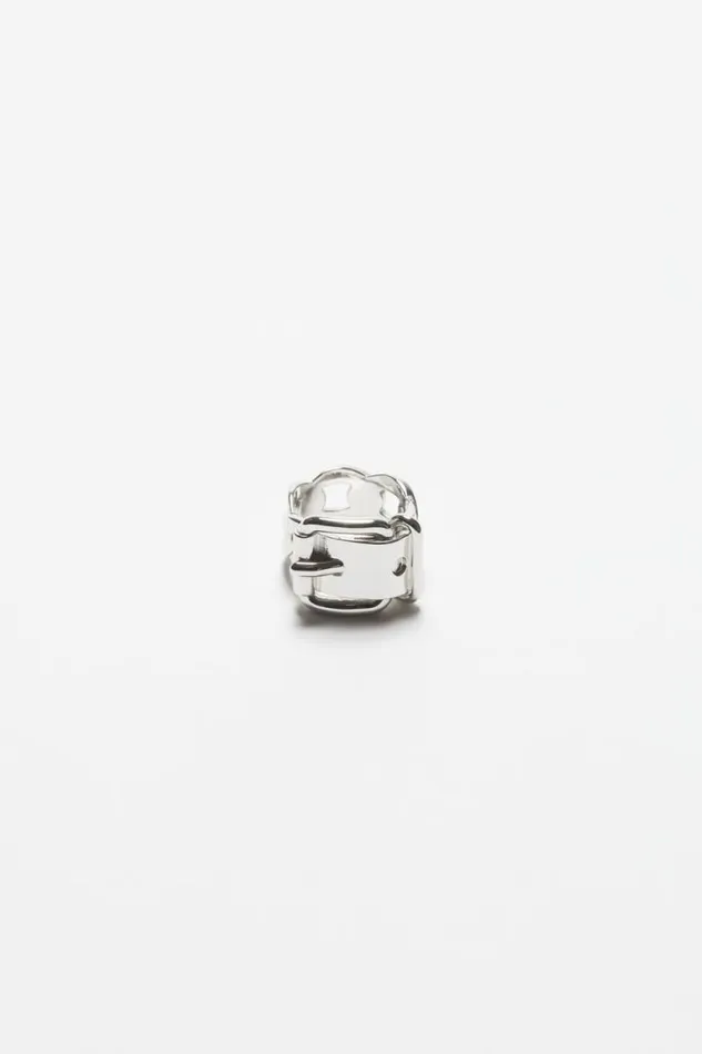 Acne Studios Buckle Ring Silver Women Jewellery