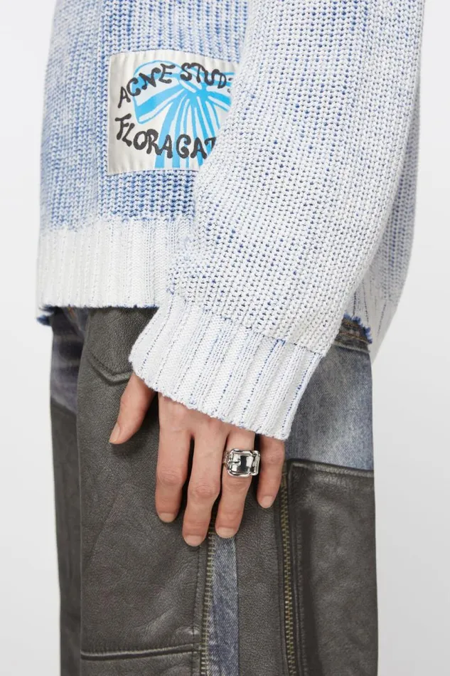 Acne Studios Buckle Ring Silver Women Jewellery