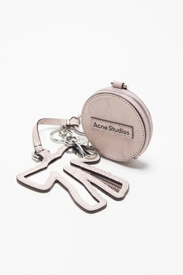 Acne Studios Coin Wallet And Bow Mirror Pastel Pink Men Small Leather Goods