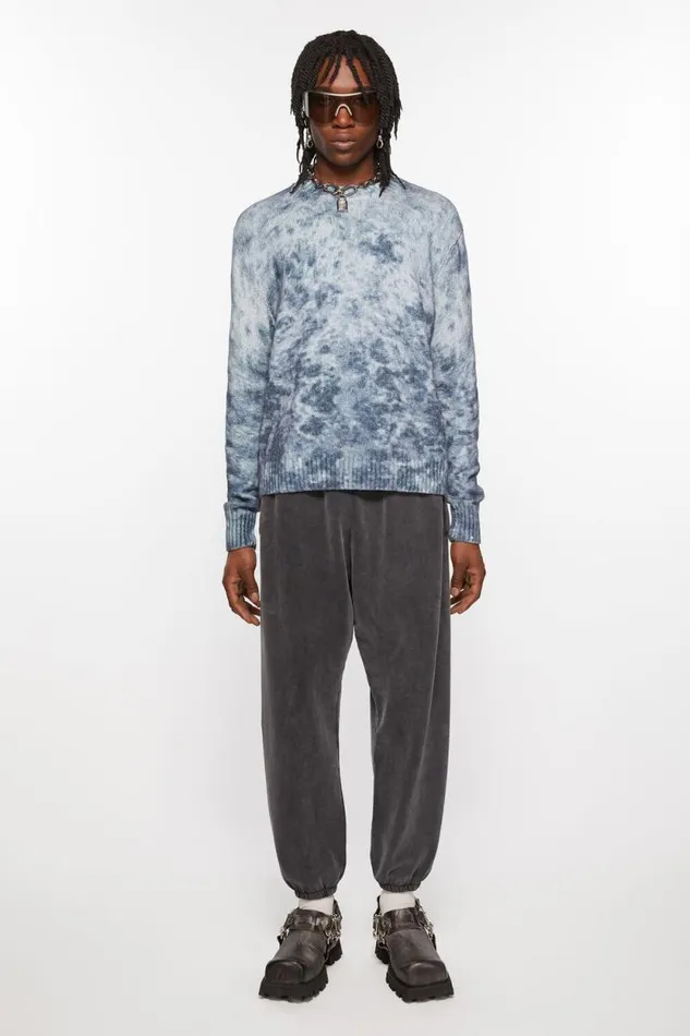 Acne Studios Cotton Sweatpants Faded Black Women Trousers