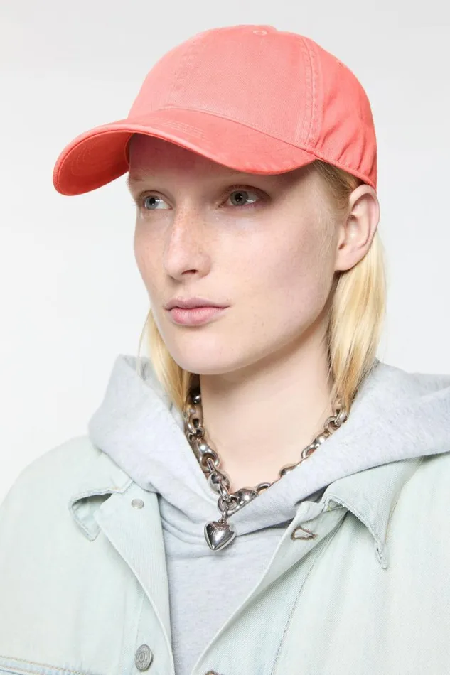 Acne Studios Cotton Twill Cap Pink Men Hats