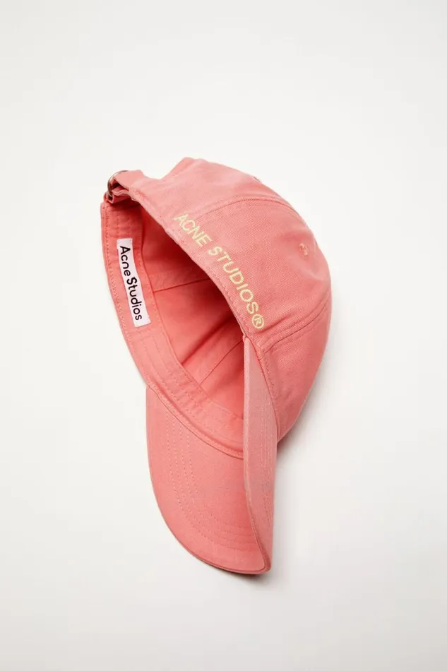 Acne Studios Cotton Twill Cap Pink Men Hats