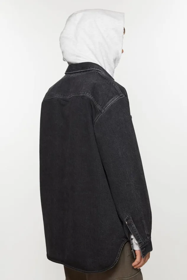Acne Studios Denim Buttonup Shirt 8211 Relaxed Fit Black Women Shirts and Blouses Acne Studios Denim Buttonup Shirt 8211 Relaxed Fit Black Women Shirts and Blouses