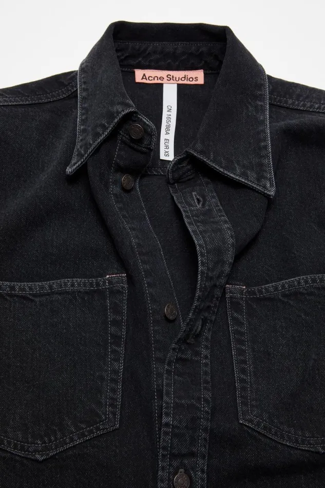 Acne Studios Denim Buttonup Shirt 8211 Relaxed Fit Black Women Shirts and Blouses Acne Studios Denim Buttonup Shirt 8211 Relaxed Fit Black Women Shirts and Blouses