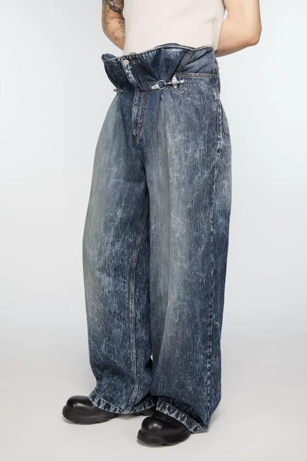 Acne Studios Denim Trousers Stone Grey Men Jeans Acne Studios Denim Trousers Stone Grey Men Jeans