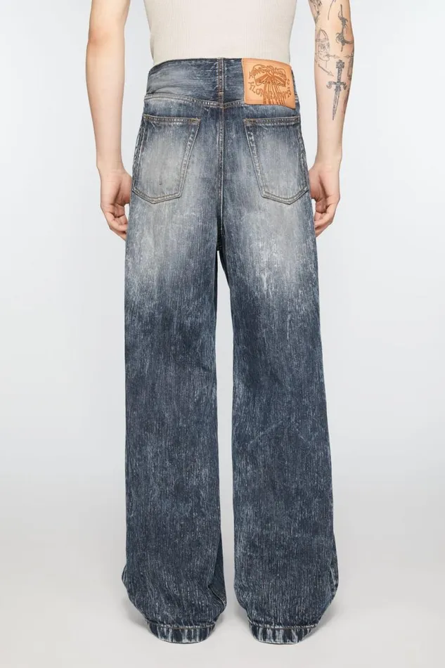Acne Studios Denim Trousers Stone Grey Men Jeans Acne Studios Denim Trousers Stone Grey Men Jeans