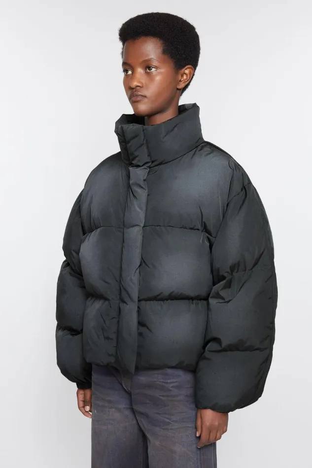 Acne Studios Down Puffer Jacket Anthraciteblack Women Outerwear Acne Studios Down Puffer Jacket Anthraciteblack Women Outerwear