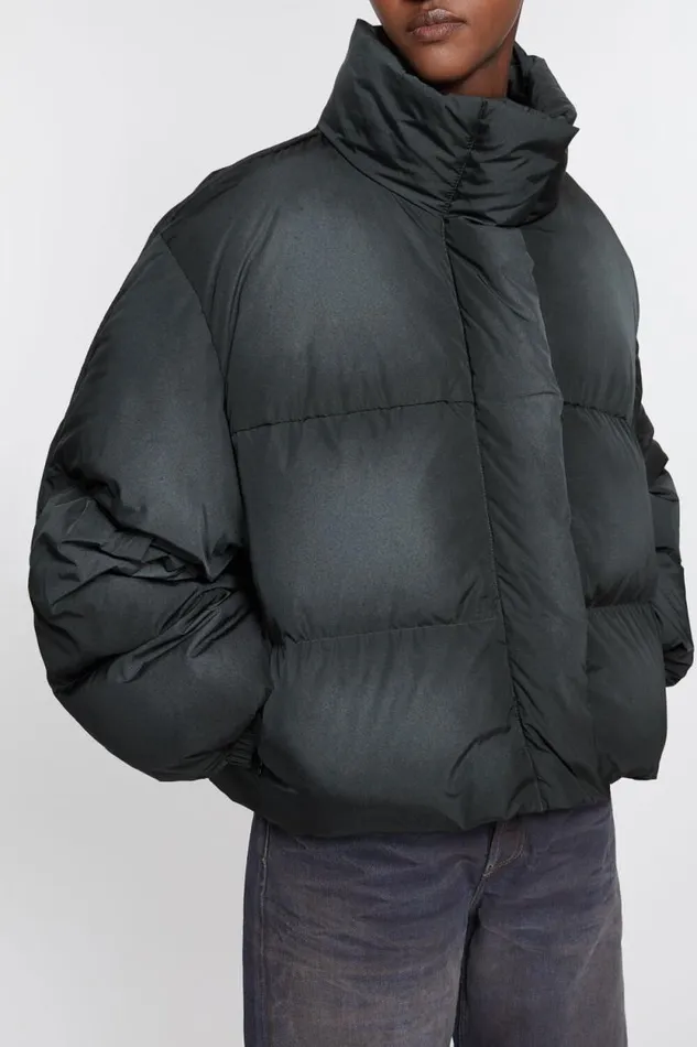 Acne Studios Down Puffer Jacket Anthraciteblack Women Outerwear Acne Studios Down Puffer Jacket Anthraciteblack Women Outerwear