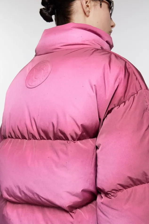 Acne Studios Down Puffer Jacket Tango Pink Women Outerwear Acne Studios Down Puffer Jacket Tango Pink Women Outerwear