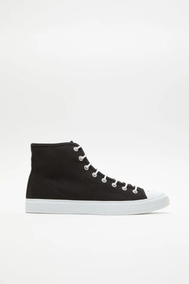 Acne Studios High Top Sneakers Blackoff White Men Shoes
