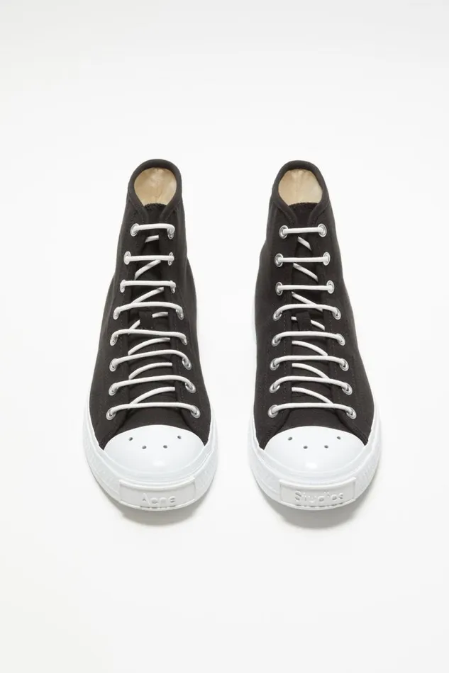 Acne Studios High Top Sneakers Blackoff White Men Shoes Acne Studios High Top Sneakers Blackoff White Men Shoes