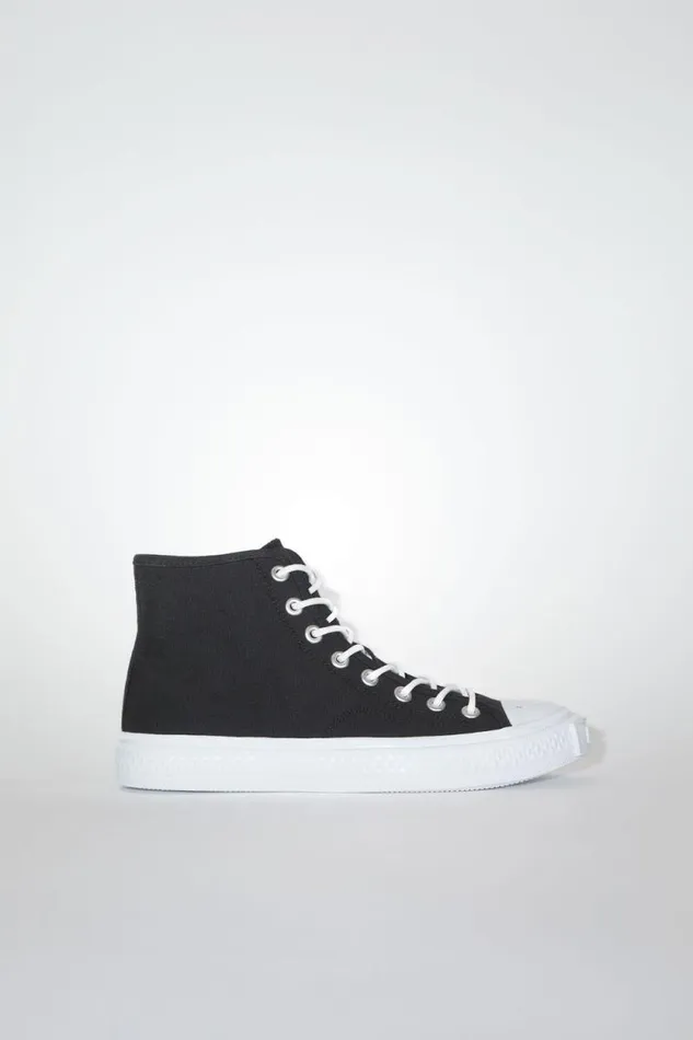 Acne Studios High Top Sneakers Blackoff White Women Shoes