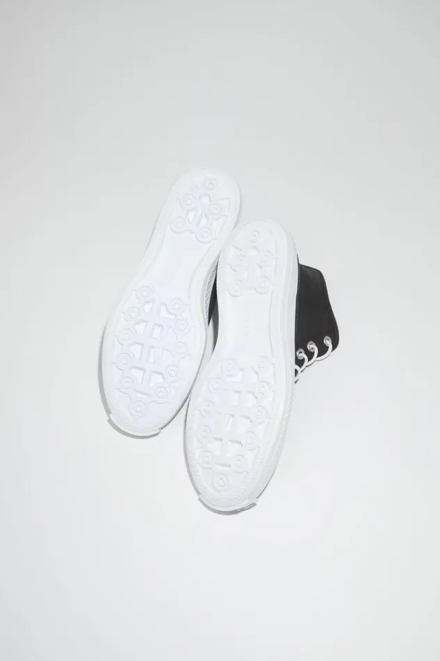 Acne Studios High Top Sneakers Blackoff White Women Shoes Acne Studios High Top Sneakers Blackoff White Women Shoes