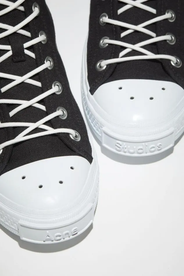 Acne Studios High Top Sneakers Blackoff White Women Shoes Acne Studios High Top Sneakers Blackoff White Women Shoes