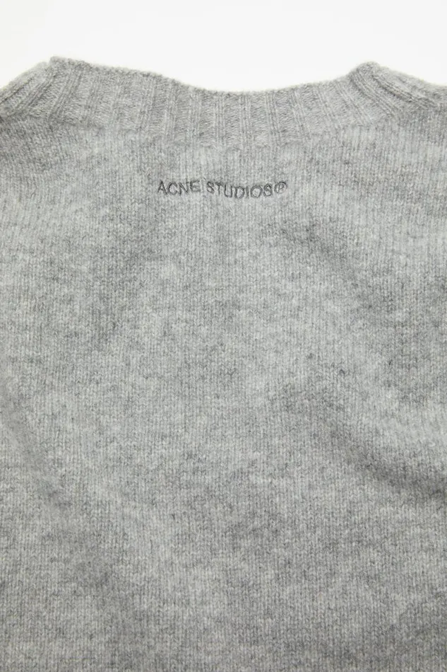 Acne Studios Jumper Wool Cashmere Grey Melange Women Knitwear Acne Studios Jumper Wool Cashmere Grey Melange Women Knitwear