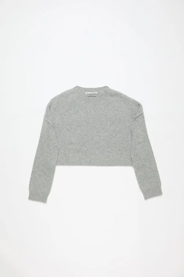 Acne Studios Jumper Wool Cashmere Grey Melange Women Knitwear Acne Studios Jumper Wool Cashmere Grey Melange Women Knitwear