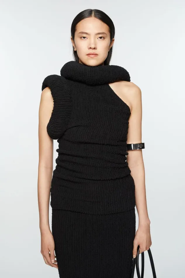 Acne Studios Knit Blouse Black Women Knitwear