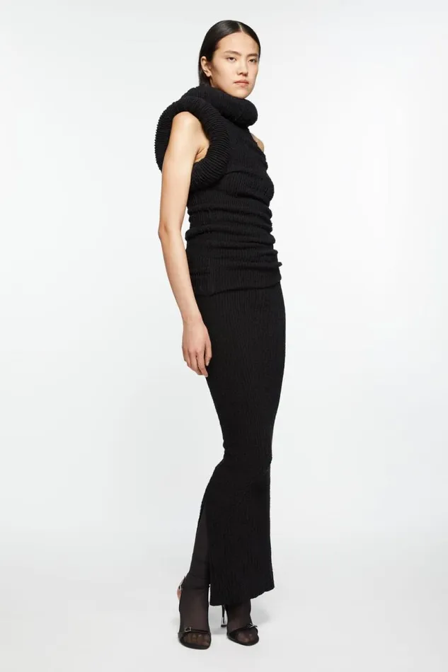 Acne Studios Knit Blouse Black Women Knitwear Acne Studios Knit Blouse Black Women Knitwear
