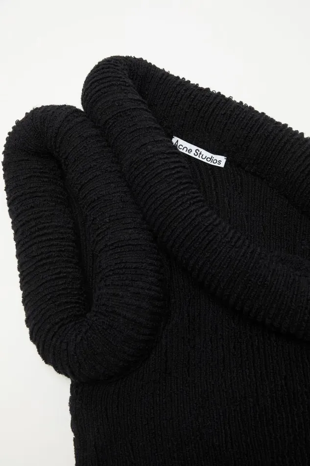 Acne Studios Knit Blouse Black Women Knitwear Acne Studios Knit Blouse Black Women Knitwear