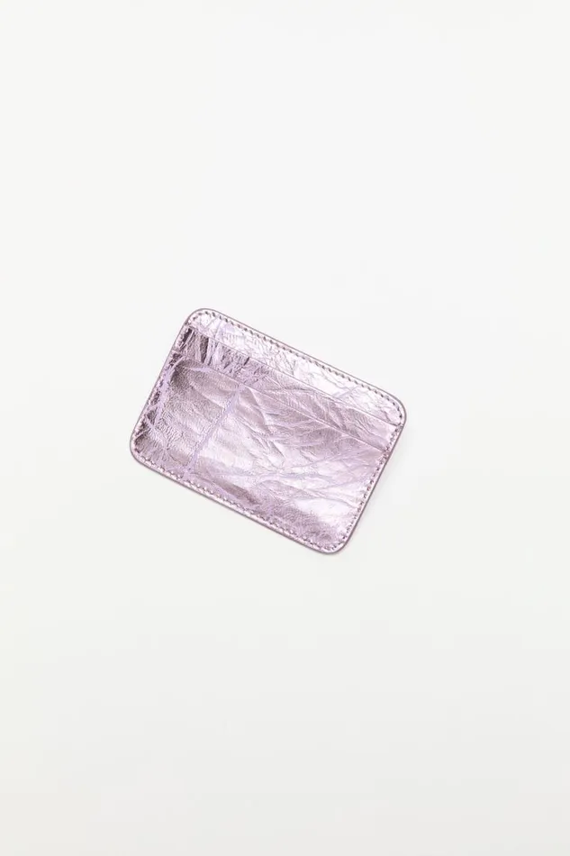 Acne Studios Leather Card Holder Lavender Purple Women Small Leather Goods Acne Studios Leather Card Holder Lavender Purple Women Small Leather Goods