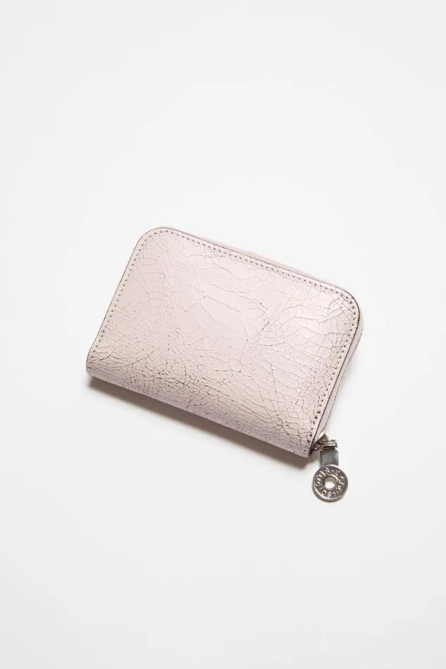 Acne Studios Leather Zip Wallet Pastel Pink Men Small Leather Goods Acne Studios Leather Zip Wallet Pastel Pink Men Small Leather Goods