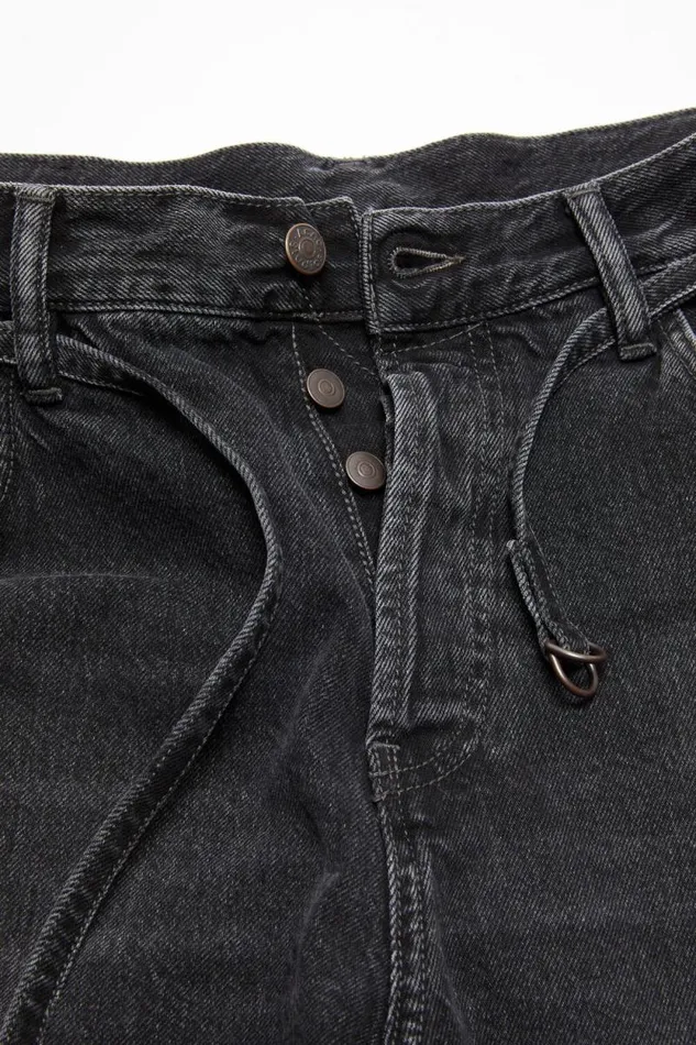 Acne Studios Loose Fit Denim Shorts Black Men Shorts Acne Studios Loose Fit Denim Shorts Black Men Shorts