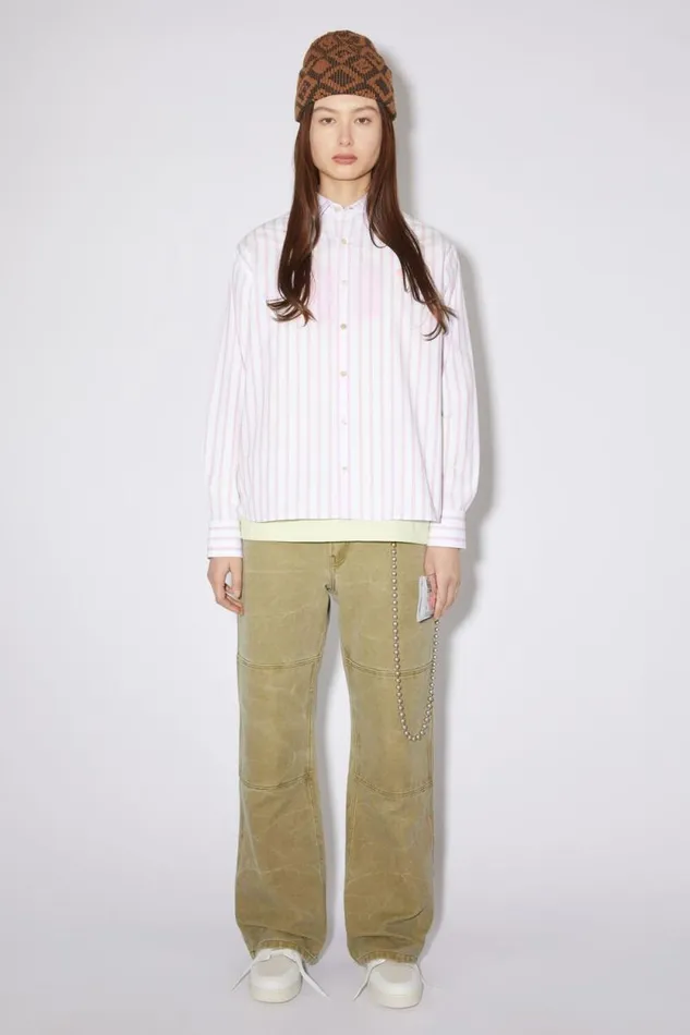 Acne Studios Low Top Leather Sneakers Whiteoff White Women Shoes Acne Studios Low Top Leather Sneakers Whiteoff White Women Shoes