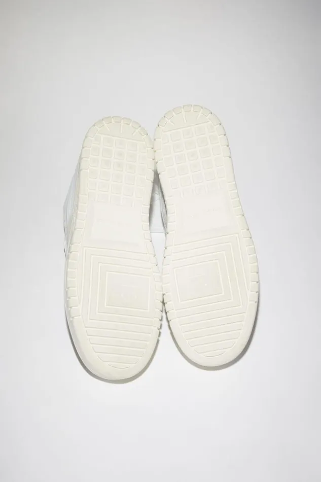 Acne Studios Low Top Leather Sneakers Whiteoff White Women Shoes Acne Studios Low Top Leather Sneakers Whiteoff White Women Shoes