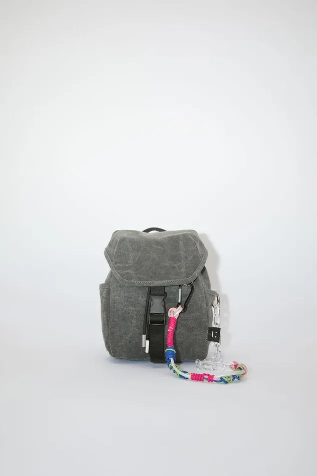 Acne Studios Mini Backpack Carbon Grey Men Bags