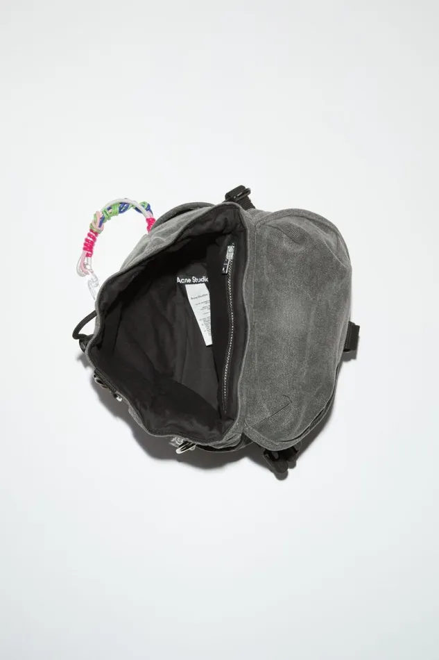 Acne Studios Mini Backpack Carbon Grey Men Bags Acne Studios Mini Backpack Carbon Grey Men Bags