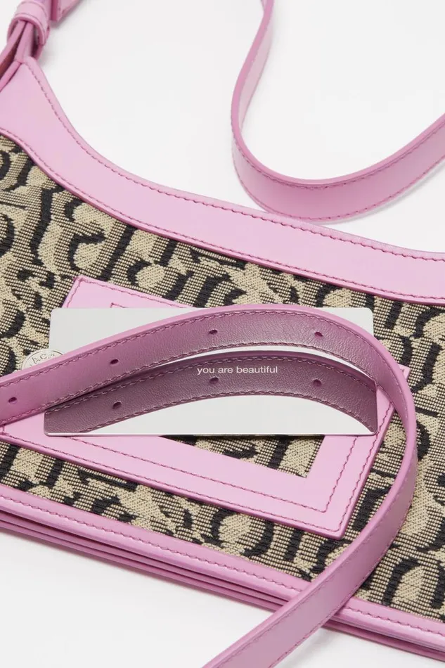 Acne Studios Monogram Platt Mini Shoulder Bag Beigepink Men Bags Acne Studios Monogram Platt Mini Shoulder Bag Beigepink Men Bags