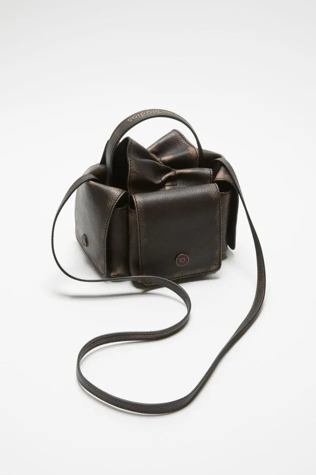 Acne Studios Multipocket Mini Bag Dark Brownbeige Women Bags Acne Studios Multipocket Mini Bag Dark Brownbeige Women Bags