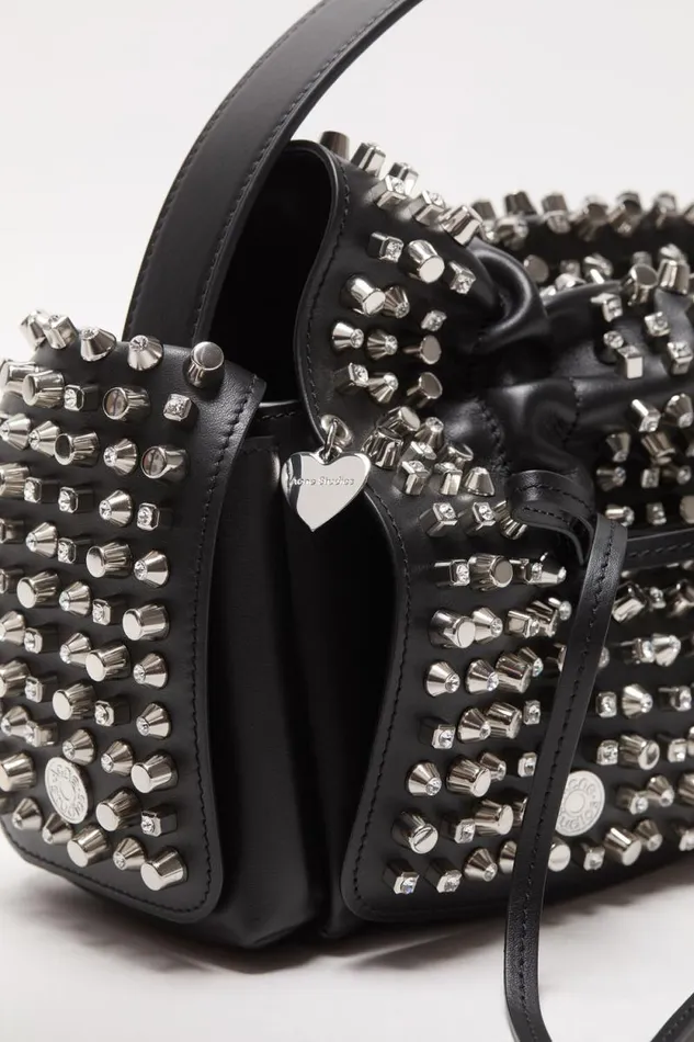 Acne Studios Multipocket Studs Bag Black Women Bags Acne Studios Multipocket Studs Bag Black Women Bags