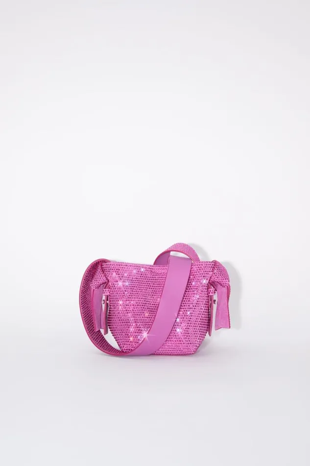 Acne Studios Musubi Micro Shoulder Bag Fuchsia Pink Men Bags