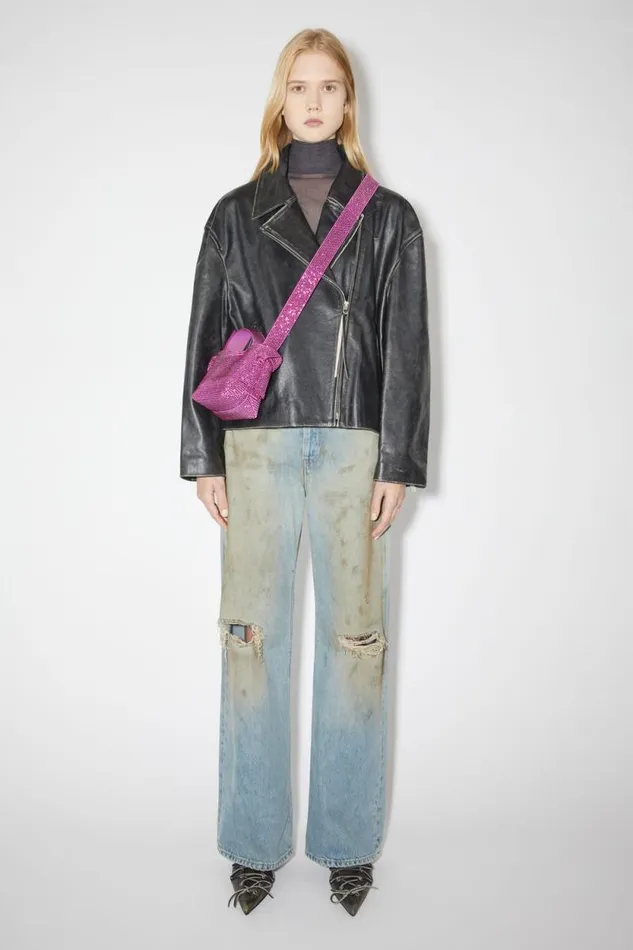 Acne Studios Musubi Micro Shoulder Bag Fuchsia Pink Men Bags